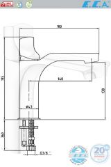 E.C.A Myra Banyo Lavabo Bataryası 102108986H E.c.a. 20 Yıl Garantili