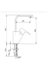 Lunetta Kuğu Borulu Lavabo Batyası Mat Siyah Renkli 103588108 5 Yıl Eca Kalitesiyle